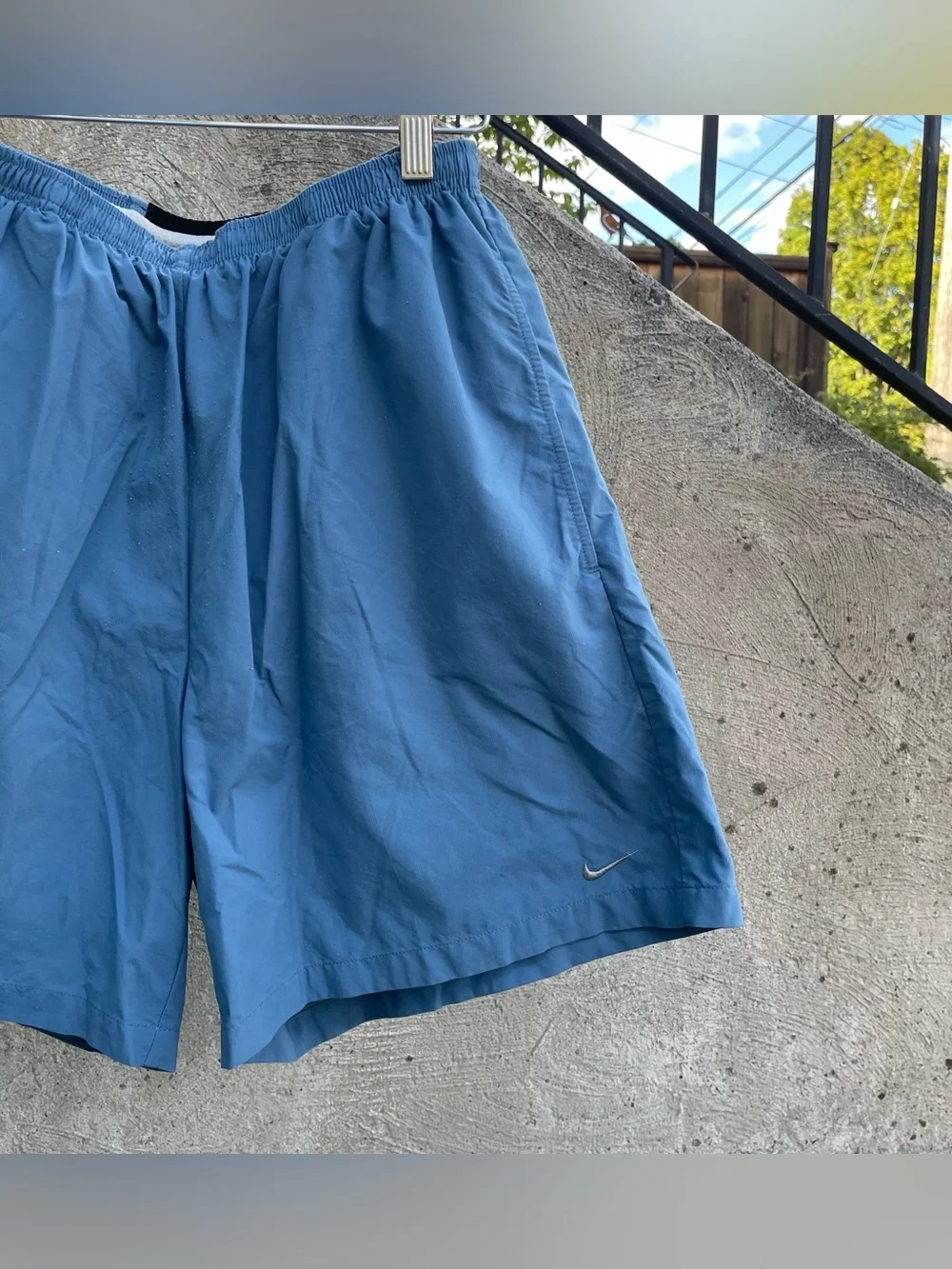 Light blue y2k Nike running shorts men’s large